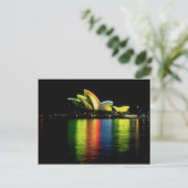 Sydney Opera House met Olympische lichten, Nieuw Z Briefkaart (Staand voorkant)
