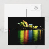 Sydney Opera House met Olympische lichten, Nieuw Z Briefkaart (Voorkant / Achterkant)