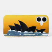 sydney opera house omgekeerd iPhone 16 hoesje (Achterkant horizontaal)