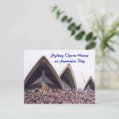 Sydney Opera House op Australia Day Briefkaart (Staand voorkant)