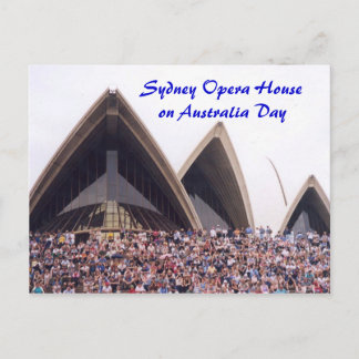 Sydney Opera House op Australia Day Briefkaart