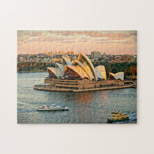 Sydney Opera House op de Golden Hour Puzzel Legpuzzel