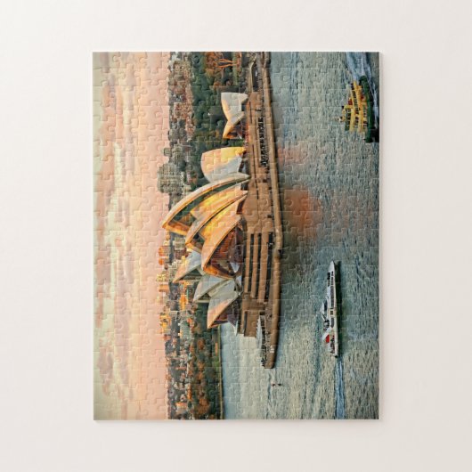 Sydney Opera House op de Golden Hour Puzzel Legpuzzel (Verticaal)