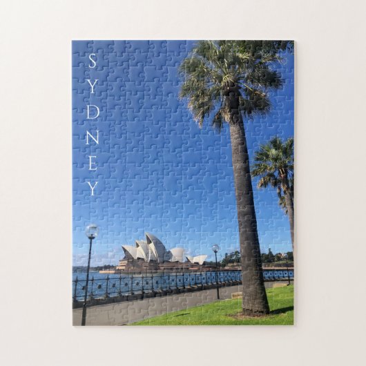 sydney opera house palmbomen legpuzzel (Verticaal)