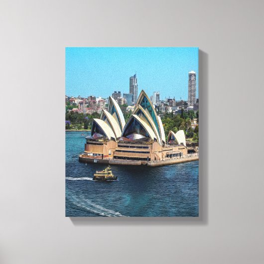 Sydney - OPERA HOUSE - panorama Canvas Afdruk (Voorkant)