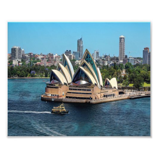 Sydney - OPERA HOUSE - panorama Foto Afdruk (Voorkant)