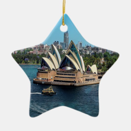 Sydney - OPERA HOUSE - panorama Keramisch Ornament (Voorkant)