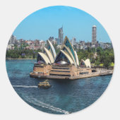 Sydney - OPERA HOUSE - panorama Ronde Sticker (Voorkant)
