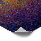 Sydney Opera House Pointillism Skyline Art Poster (Hoek)