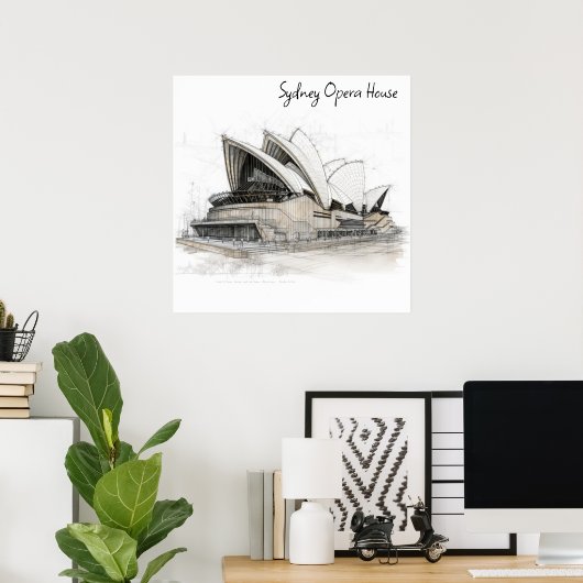 Sydney Opera House Poster (Thuiskantoor)