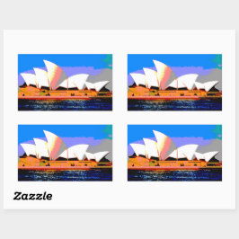 Sydney Opera House Rechthoekige Sticker