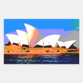 Sydney Opera House Rechthoekige Sticker (Voorkant)