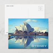 Sydney Opera House Reflected Briefkaart (Voorkant / Achterkant)