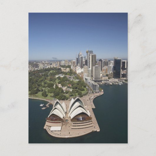 Sydney Opera House, Royal Botanic Gardens, CBD Briefkaart (Voorkant)