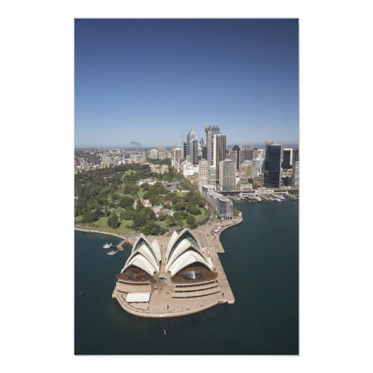 Sydney Opera House, Royal Botanic Gardens, CBD Foto Afdruk (Voorkant)