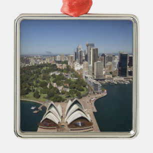 Sydney Opera House, Royal Botanic Gardens, CBD Metalen Ornament