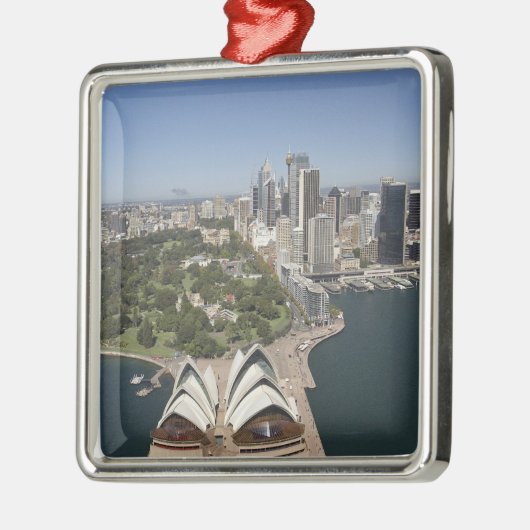 Sydney Opera House, Royal Botanic Gardens, CBD Metalen Ornament (Links)