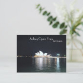 Sydney Opera House 's nachts Briefkaart (Staand voorkant)