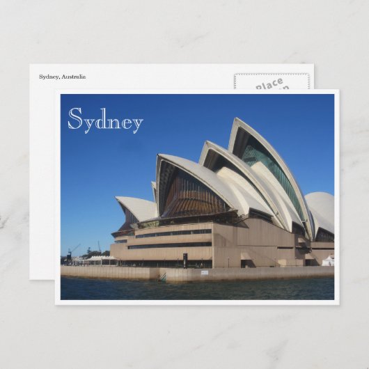 sydney opera house sails briefkaart (Voorkant / Achterkant)