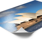 Sydney Opera house side uitzicht met Ferry Austral Foto Afdruk (Hoek)