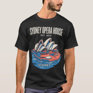 Sydney Opera House Sydney Australië Reis uit vroeg T-shirt
