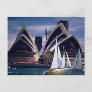 Sydney Opera House uit de haven, New South Wale Briefkaart