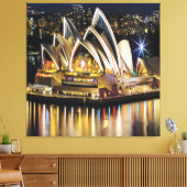 Sydney - OPERA HOUSE - uitzicht Canvas Afdruk (Insitu (Woonkamer))
