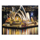 Sydney - OPERA HOUSE - uitzicht Foto Afdruk (Voorkant)