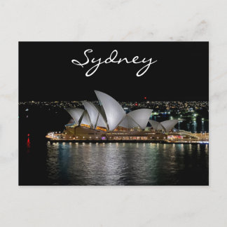 Sydney Opera House van Night, Australië, Foto Briefkaart