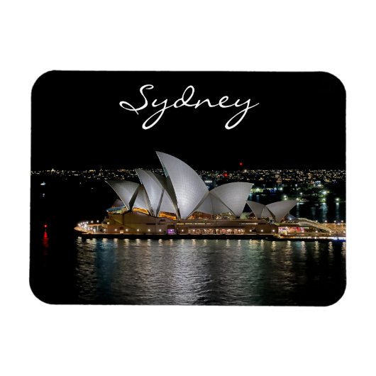 Sydney Opera House van Night, Australië, Foto Magneet (Horizontaal)