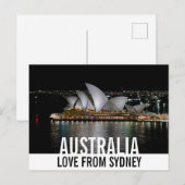 Sydney Opera House van Night Love uit Australië Briefkaart (Voorkant / Achterkant)