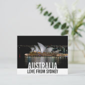 Sydney Opera House van Night Love uit Australië Briefkaart (Staand voorkant)