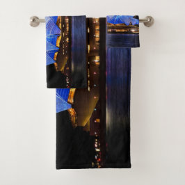 Sydney opera house vivid light show bad handdoek