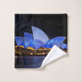 Sydney opera house vivid light show bad handdoek (Wasdoekje)
