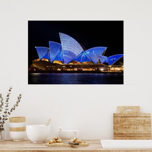 Sydney opera house vivid light show poster (Keuken)