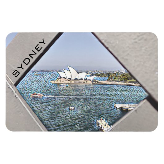 sydney opera house water magneet (Horizontaal)