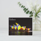 sydney opera house yellow briefkaart (Staand voorkant)
