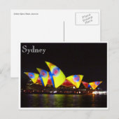sydney opera house yellow briefkaart (Voorkant / Achterkant)
