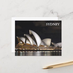 Sydney opera huis, Harbo Australië Briefkaart