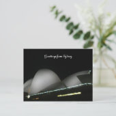 sydney opera night briefkaart (Staand voorkant)