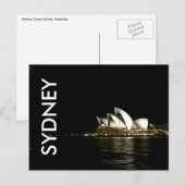 sydney opera night briefkaart (Voorkant / Achterkant)