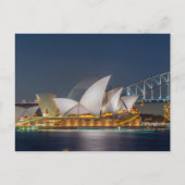 Sydney Opera 's nachts Briefkaart (Voorkant)