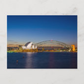 Sydney Opera 's nachts Briefkaart (Voorkant)