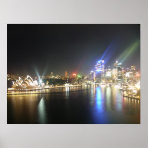 sydney opera skyline poster