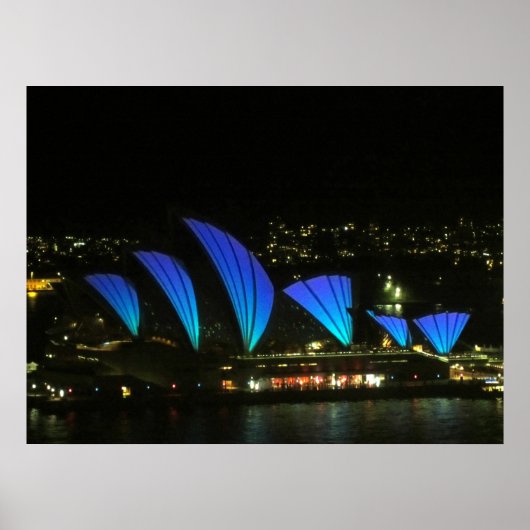 sydney opera vivid blue poster (Voorkant)