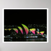 sydney opera vivid sinaasappel poster (Voorkant)
