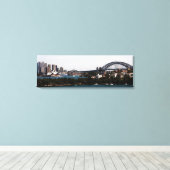 Sydney » Operahuis & Harbour Bridge Canvas Afdruk (Insitu (Houten vloer))