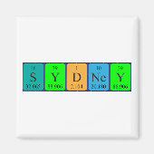 Sydney periodiek table name magnet (Voorkant)