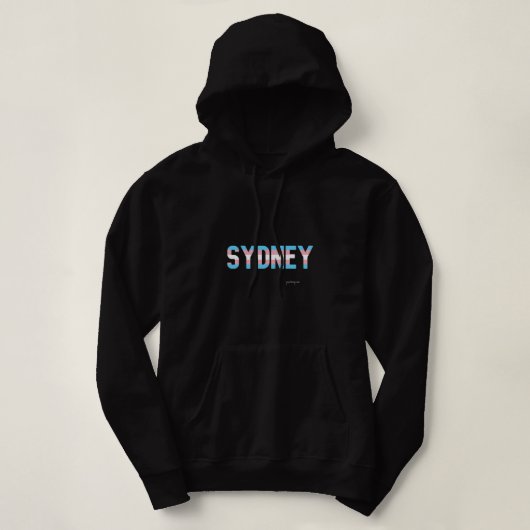 Sydney Pride Transgender Vlag Hoodie (Design voorkant)