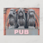 Sydney publiceert: Drie Wise Monkeys Hotel Briefka Briefkaart (Voorkant)